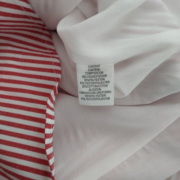 WAYF Naples Red Striped Ruffle Skirt Size XL NWT - Picture 8 of 10